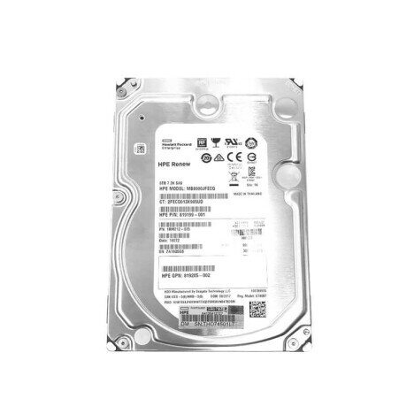 Hard Disk Server HP MB8000JFECQ 8TB SAS 12Gbps, 3.5 inci, 7.2K RPM